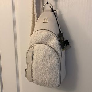 Off-White House of Harlow 1960 Nylon and Sherpa Sling Bag